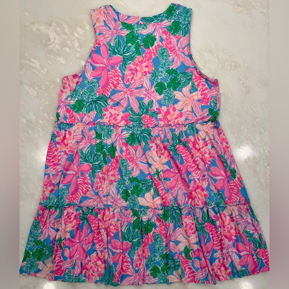 Lilly Pulitzer Lorina V-Neck Dress “Multi Lions Lair” Sz. XXL - Picture 9 of 16